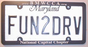 NCC License Plate Frame